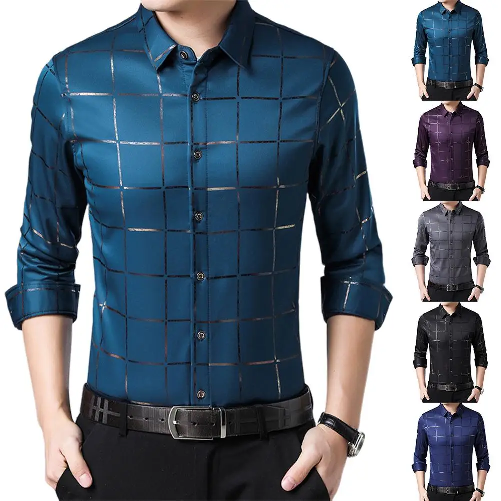 Plus Size Men Casual Long Sleeve Turn Down Collar Checks Buttons Slim Shirt soft and comfortable to wear perfect Christmas gifts
Plus Size Men Casual Long Sleeve Turn Down Collar Checks Buttons Slim Shirt soft and comfortable to wear perfect Christmas gifts