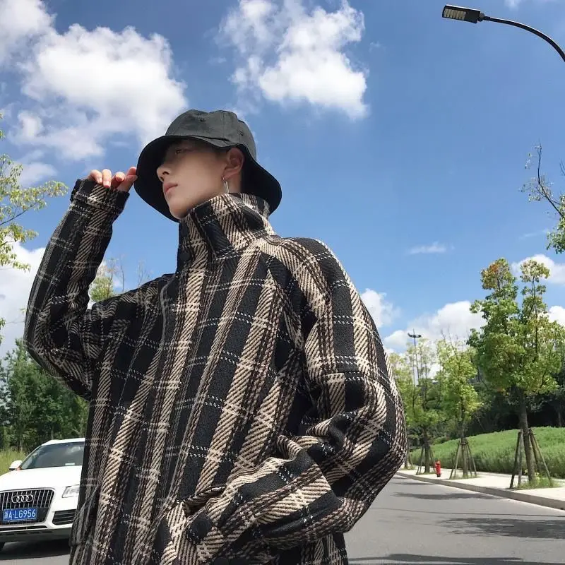 Men Wool Winter Male Outwear Coats Mens Woolen Jackets Plaid Stand-collar Retro Casual Preppy Windbreaker High Quality Ulzzang
Men Wool Winter Male Outwear Coats Mens Woolen Jackets Plaid Stand-collar Retro Casual Preppy Windbreaker High Quality Ulzzang