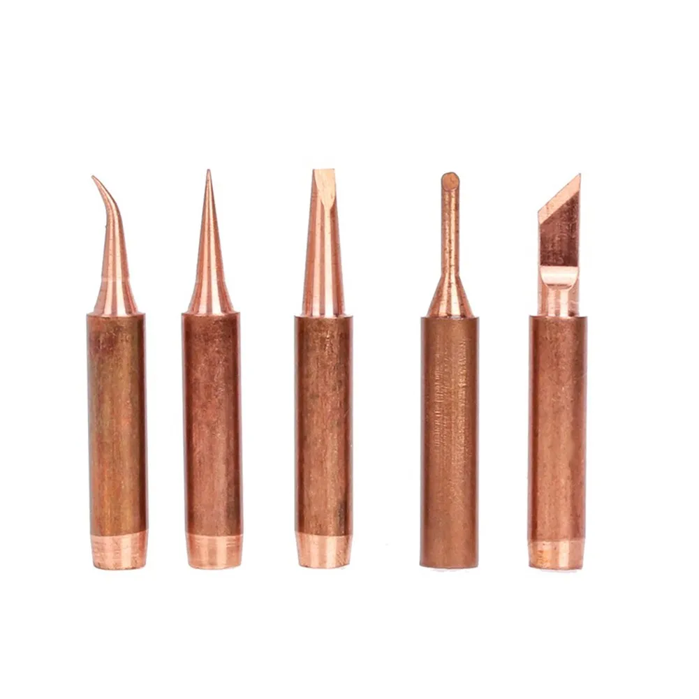 5pcs/set 900M-T Copper Soldering Iron Tip Lead-free Solder Tips Welding Head Copper Lead-free Lower Temperature Soldering
5pcs/set 900M-T Copper Soldering Iron Tip Lead-free Solder Tips Welding Head Copper Lead-free Lower Temperature Soldering
