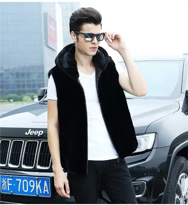 New Men's Hooded Faux Fur Vest Coat Sleeveless Waistcoat Thick Warm Winter Outwear Black White Blue Coffee Casual S57
New Men's Hooded Faux Fur Vest Coat Sleeveless Waistcoat Thick Warm Winter Outwear Black White Blue Coffee Casual S57
