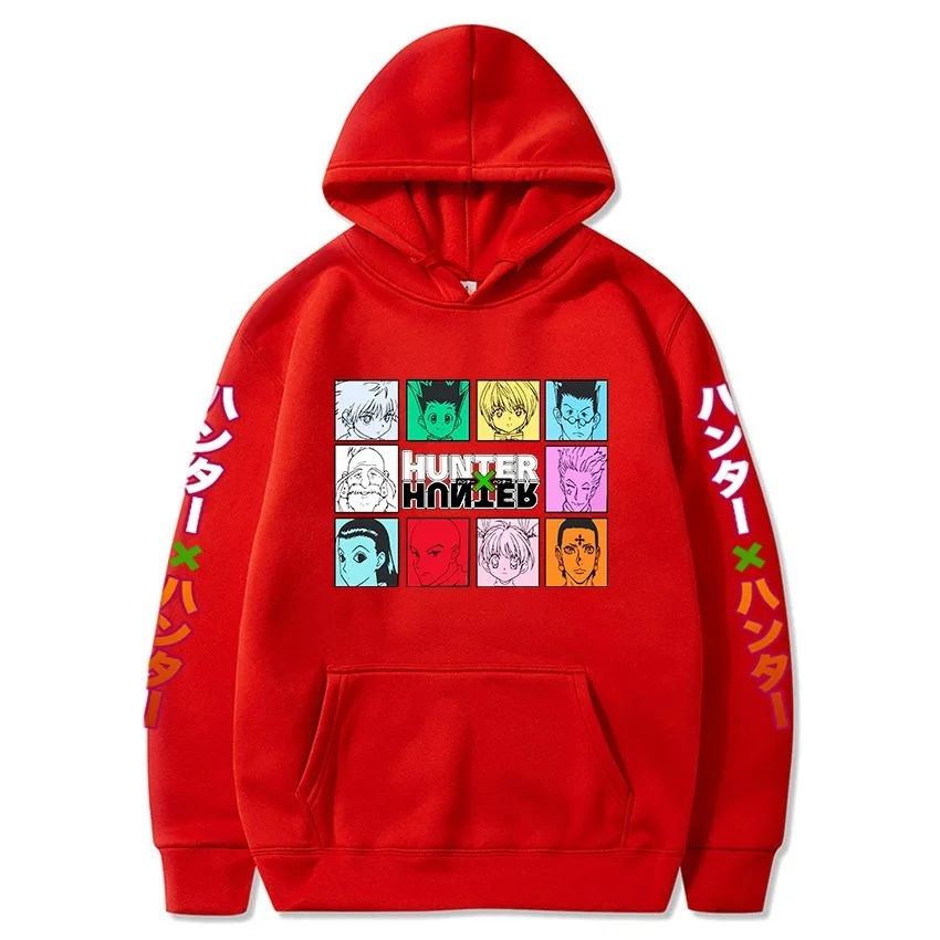 New Anime Hoodies Hunter X Hunter Killua Leorio Kurapika Gon Hisoka Trui 2D Hoody Streetwear Tops 2021 Hot
New Anime Hoodies Hunter X Hunter Killua Leorio Kurapika Gon Hisoka Trui 2D Hoody Streetwear Tops 2021 Hot