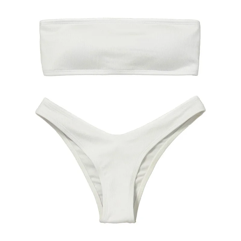 Strapless Bikini 2020 Woman 2 Piece Swimsuit Solid Swimwear Sexy Bikini Set Female Swimwear High Waist Push up Biquini Pink Blue
Strapless Bikini 2020 Woman 2 Piece Swimsuit Solid Swimwear Sexy Bikini Set Female Swimwear High Waist Push up Biquini Pink Blue