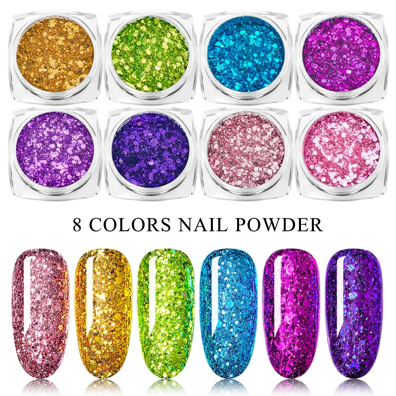 1g/Box Holo Nail Glitter Powder Gradient for UV Gel Polish Nails Decorations Sugar Glitter Dipping Manicure Nail Art
1g/Box Holo Nail Glitter Powder Gradient for UV Gel Polish Nails Decorations Sugar Glitter Dipping Manicure Nail Art