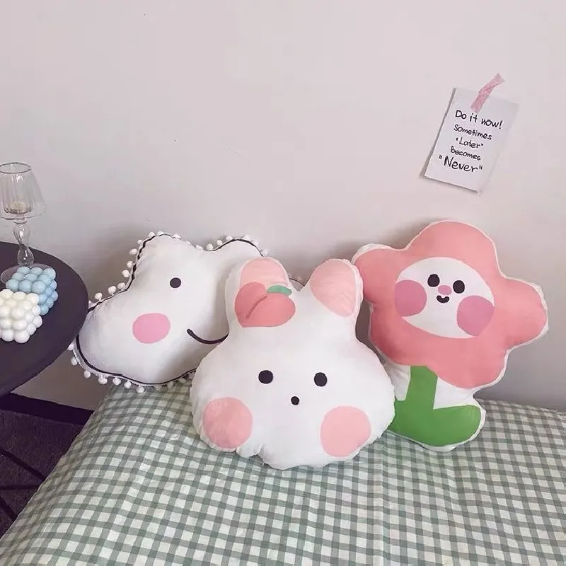 35CM Cute Pink Rabbit Pillow Yellow And Red Flower Pillow Cushion Creative Plant Sofa Car Home Decoration
35CM Cute Pink Rabbit Pillow Yellow And Red Flower Pillow Cushion Creative Plant Sofa Car Home Decoration