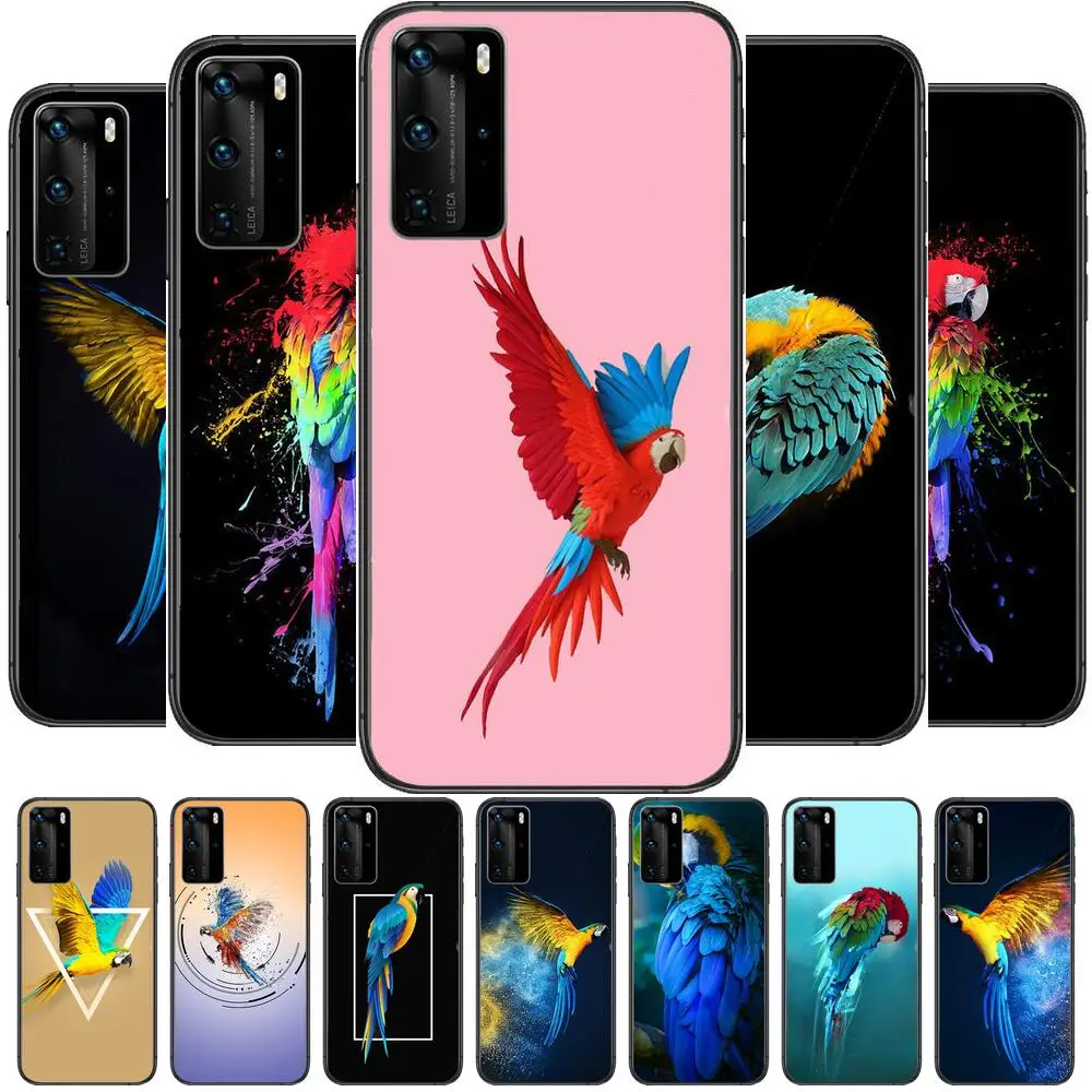 Parrot Bird Phone Case For Huawei P40 p30 P20 10 9 8 Lite E Pro Plus Black Etui Coque Painting Hoesjes comic fas
Parrot Bird Phone Case For Huawei P40 p30 P20 10 9 8 Lite E Pro Plus Black Etui Coque Painting Hoesjes comic fas