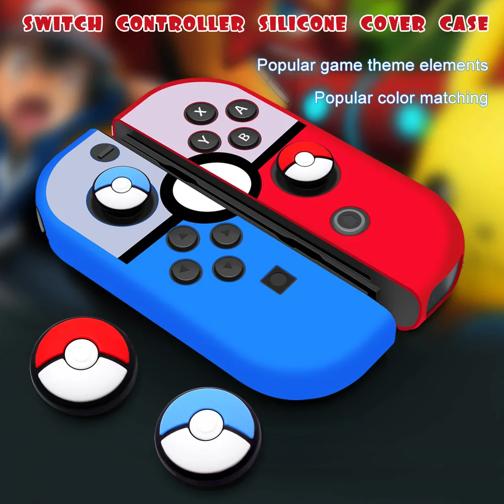 Silicone Joycon Cover for Nintend Switch Antislip Rubber Skin Case Protective Thumb Grip Caps for Nintendo Switch Controller 
Silicone Joycon Cover for Nintend Switch Antislip Rubber Skin Case Protective Thumb Grip Caps for Nintendo Switch Controller