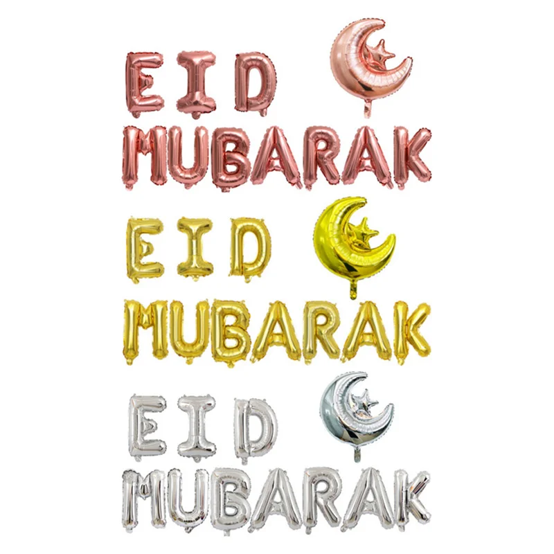 1 set Eid Mubarak Foil Balloons Rose Gold Letter Star Moon Balloon Muslim Islamic Ramadan Decoration Kareem Decor Eid Al Adha
1 set Eid Mubarak Foil Balloons Rose Gold Letter Star Moon Balloon Muslim Islamic Ramadan Decoration Kareem Decor Eid Al Adha
