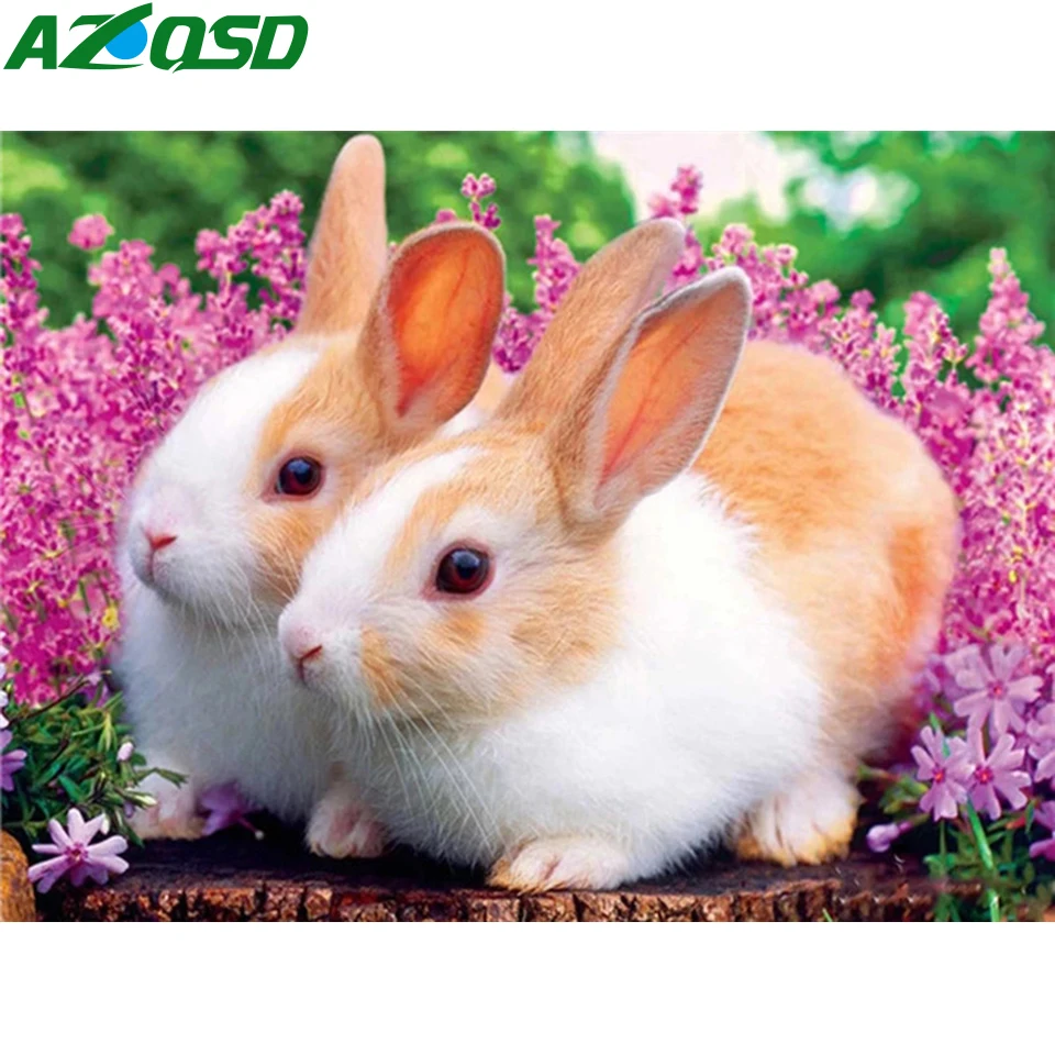 AZQSD Diamond Embroidery Rabbit Mosaic Rhinestones Diamond Painting New Arrival Animal Handmade Children Room Decoration
AZQSD Diamond Embroidery Rabbit Mosaic Rhinestones Diamond Painting New Arrival Animal Handmade Children Room Decoration