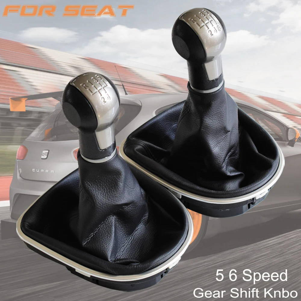 For Seat Altea 2004-2012 Leon II 2005-2012 Toledo III 5 6 Speed Shifter Car Leather Boot Gear Shift Knob Head Lever Accessories
For Seat Altea 2004-2012 Leon II 2005-2012 Toledo III 5 6 Speed Shifter Car Leather Boot Gear Shift Knob Head Lever Accessories