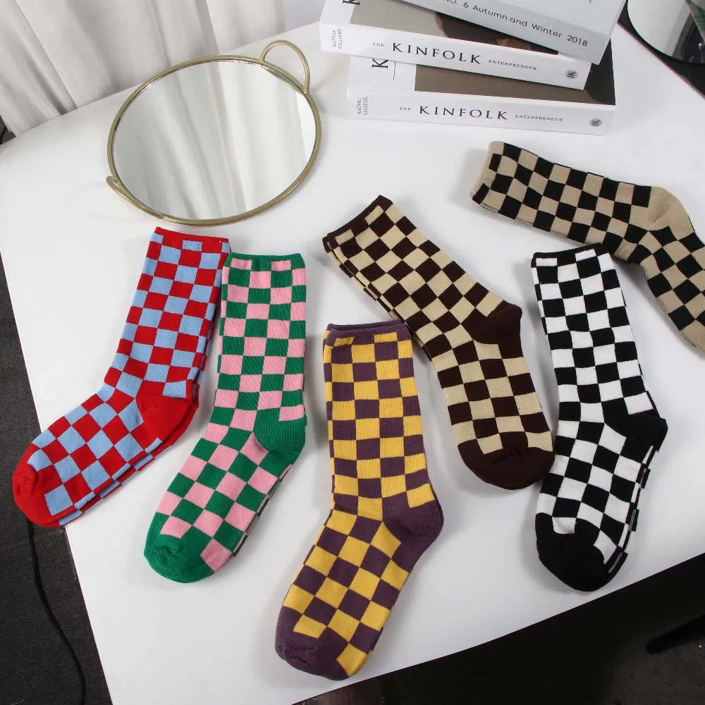 Korean Funny Harajuku Trend Women Checkerboard Socks Geometric Checkered Socks Men Hip Hop Cotton Unisex Streetwear Novelty Sock
Korean Funny Harajuku Trend Women Checkerboard Socks Geometric Checkered Socks Men Hip Hop Cotton Unisex Streetwear Novelty Sock