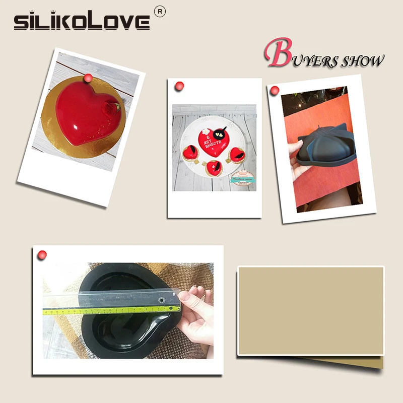 SILIKOLOVE Heart Shaped Silicone Cake Mold Nonstick Baking Mousse Pan Dessert Decoration Tools Black New Silicone Forms Baking
SILIKOLOVE Heart Shaped Silicone Cake Mold Nonstick Baking Mousse Pan Dessert Decoration Tools Black New Silicone Forms Baking
