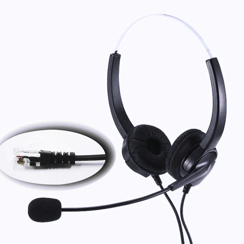 4-Pin RJ9 Hands-Free Call Center Noise Cancelling Corded Binaural Headset Headphone with Mic for Desk Telephone
4-Pin RJ9 Hands-Free Call Center Noise Cancelling Corded Binaural Headset Headphone with Mic for Desk Telephone