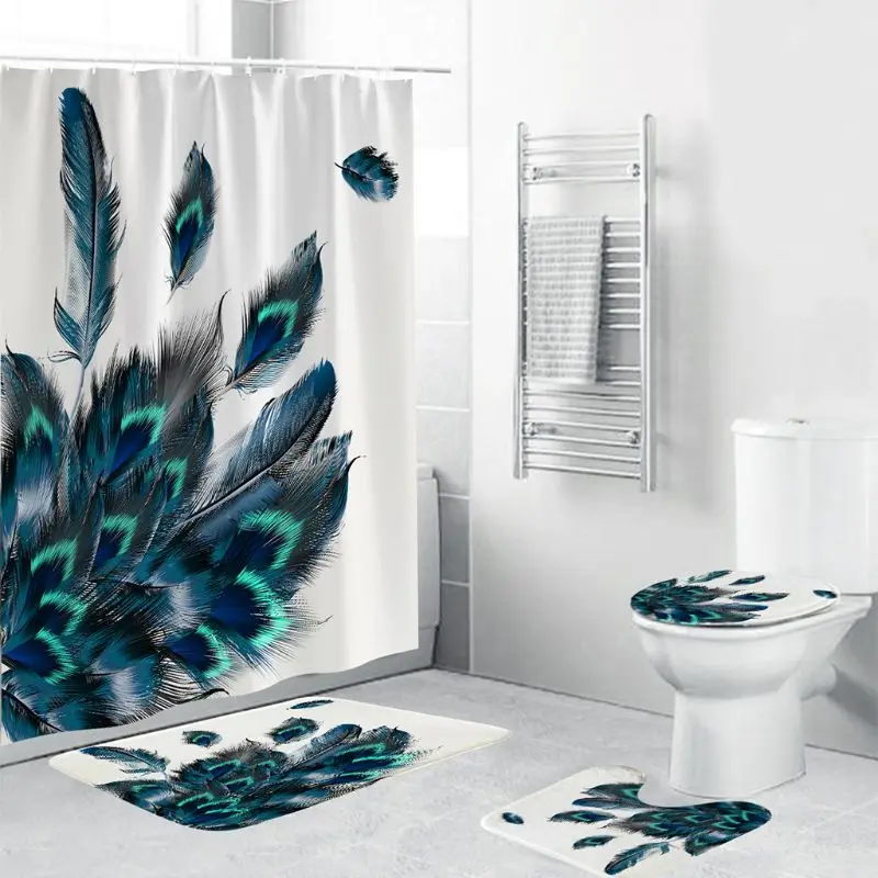 4 шт./компл., занавеска для душа Таро, водонепроницаемый нескользящий коврик из полиэстера, набор ковриков для ванной, чехол для унитаза, набо... 
4 шт./компл., занавеска для душа Таро, водонепроницаемый нескользящий коврик из полиэстера, набор ковриков для ванной, чехол для унитаза, набо...