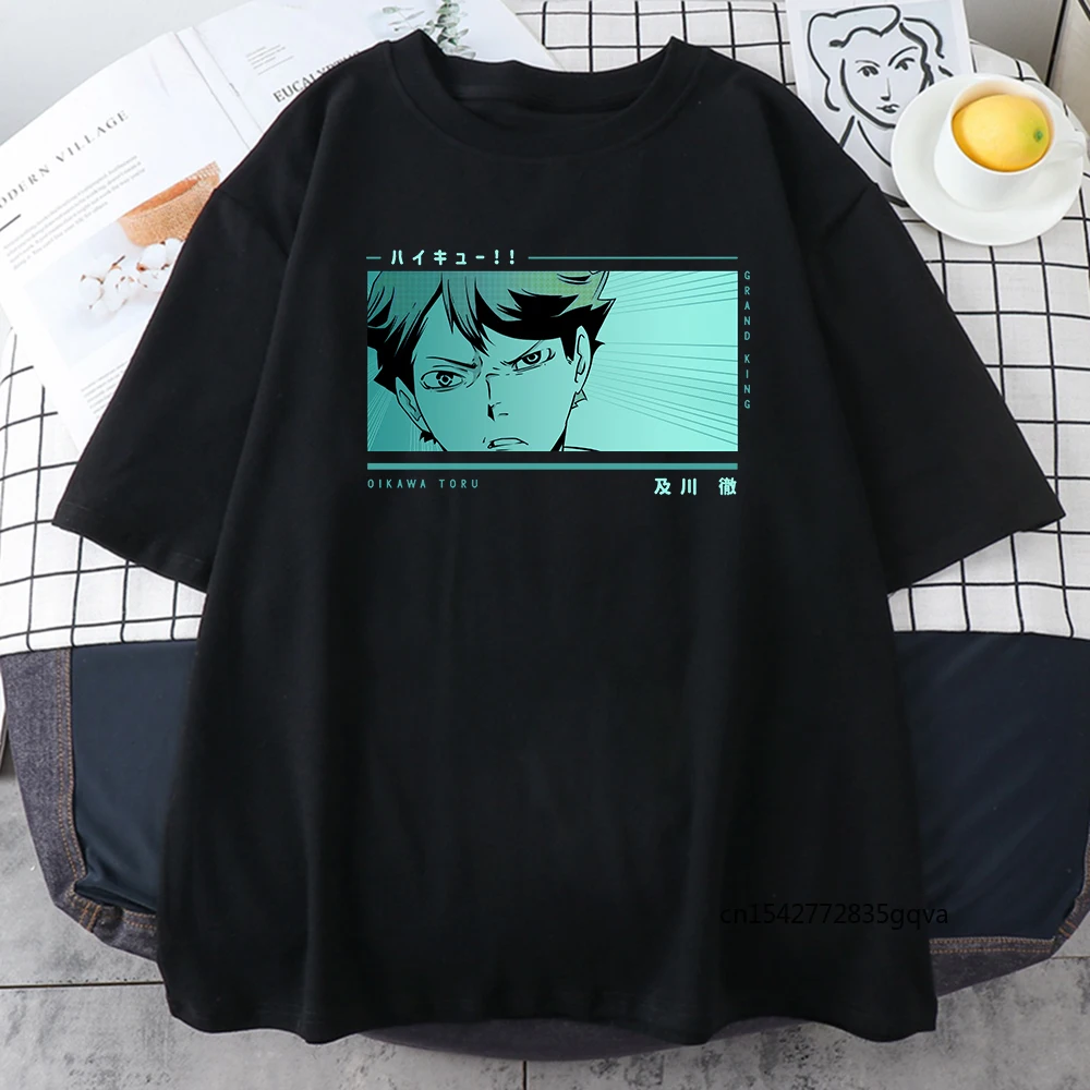 Футболка Haikyuu с аниме принтом, летняя свободная футболка с коротким рукавом, футболки большого размера в стиле Харадзюку, популярная новинк... 
Футболка Haikyuu с аниме принтом, летняя свободная футболка с коротким рукавом, футболки большого размера в стиле Харадзюку, популярная новинк...