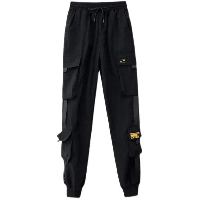 Women Black Cargo Pants 2021 Harem Pants Casual Punk Pockets Jogger Trousers Harajuku Bandage Elastics High Waist Streetwear
Women Black Cargo Pants 2021 Harem Pants Casual Punk Pockets Jogger Trousers Harajuku Bandage Elastics High Waist Streetwear