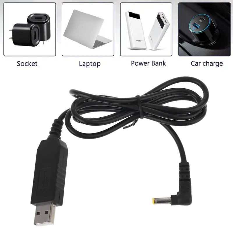 Универсальный кабель-преобразователь питания USB 5 в 12 В 4 0 х1.7 мм для эхо-точки 3