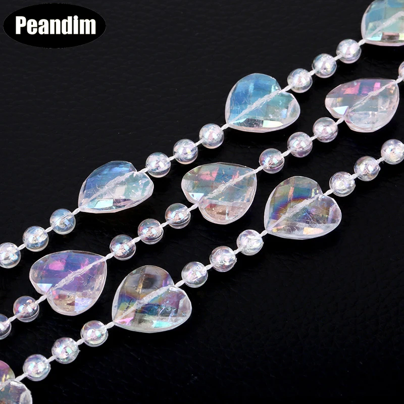 PEANDIM 10 м/рулон акриловые бусины для украшения вечеринки Рождество Свадьба Вечеринка Алмазная гирлянда домашняя Переливающаяся цепочка
PEANDIM 10 м/рулон акриловые бусины для украшения вечеринки Рождество Свадьба Вечеринка Алмазная гирлянда домашняя Переливающаяся цепочка