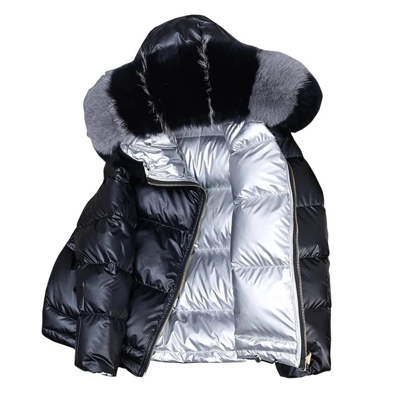 2021 Winter Coat Women Loose Short Down Jacket Fur Coat Natural Real Fox Fur Collar White Duck Down Jacket Thick Warm Down Parka
2021 Winter Coat Women Loose Short Down Jacket Fur Coat Natural Real Fox Fur Collar White Duck Down Jacket Thick Warm Down Parka