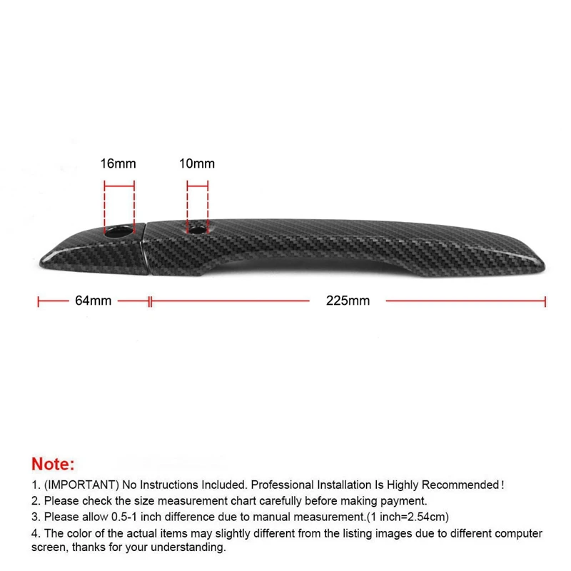 Dyno Racing for 10Th Gen Civic ABS Carbon Fiber Style Door Handle Cover for Honda 2016-2021 with Smart Auto Lock Holes
Dyno Racing for 10Th Gen Civic ABS Carbon Fiber Style Door Handle Cover for Honda 2016-2021 with Smart Auto Lock Holes