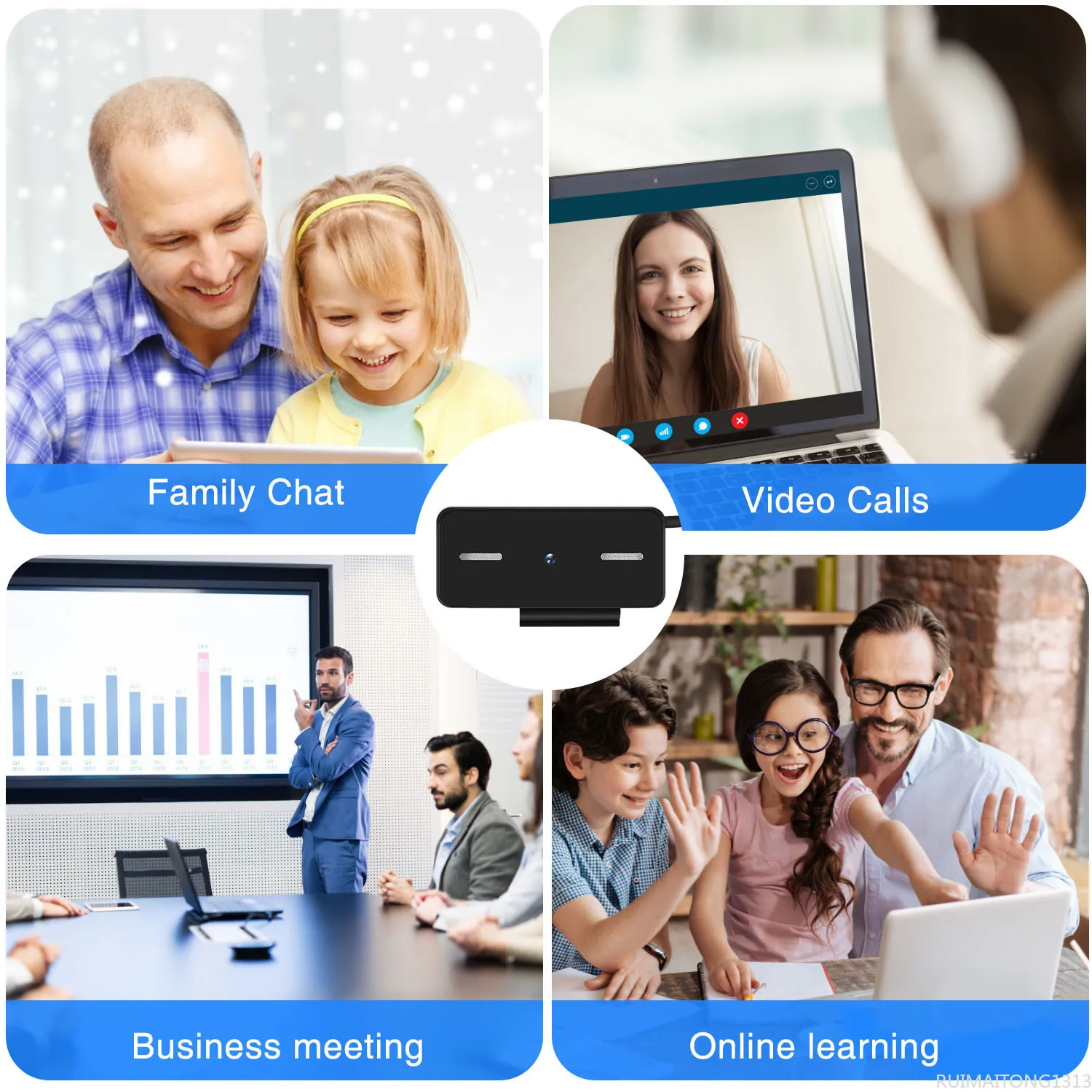Digital External Webcam Camera for Video Call Laptop PC Computer Accessories 500W H-best