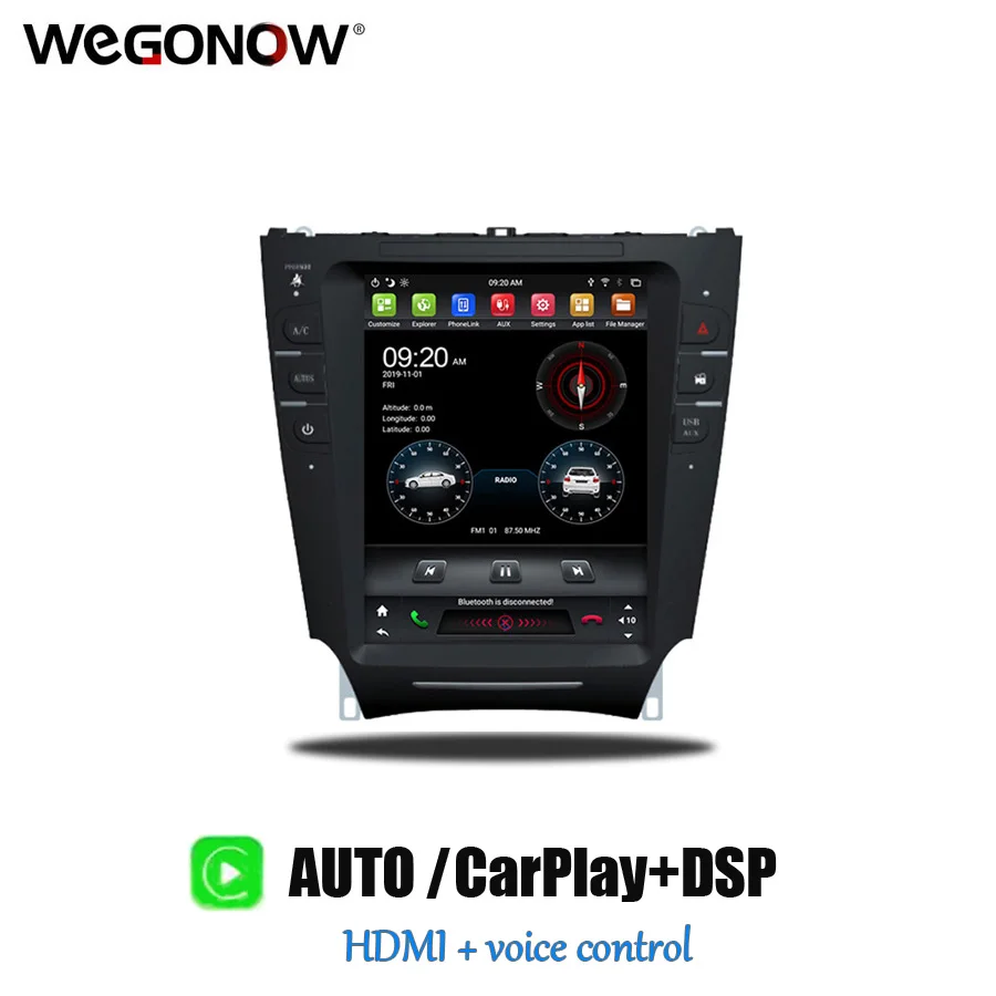 DSP PX6 Carplay voice Tesla 9,7 "Android 9,0 4G RAM 64GB ROM auto radio navi GPS BT5.0 для IS250/IS300/IS200 IS220/IS350
DSP PX6 Carplay voice Tesla 9,7 "Android 9,0 4G RAM 64GB ROM auto radio navi GPS BT5.0 для IS250/IS300/IS200 IS220/IS350