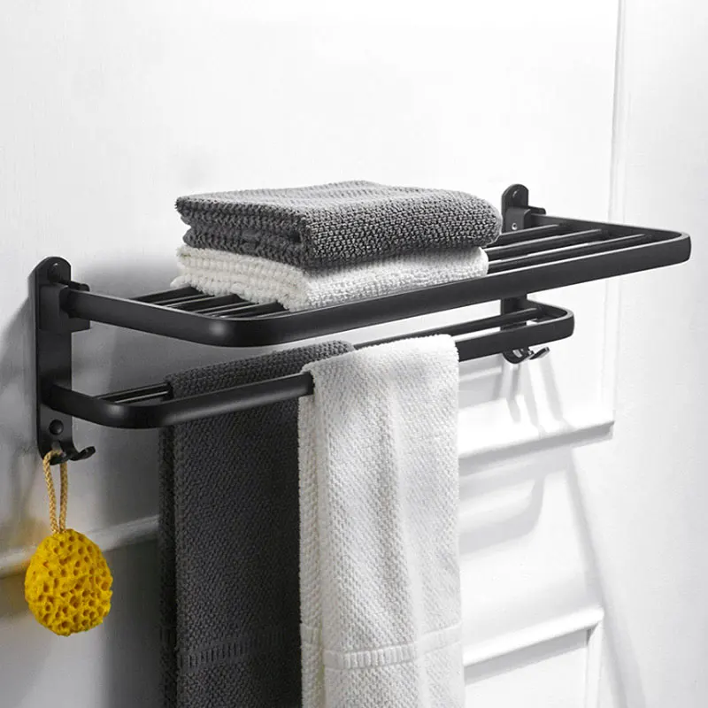 Bathroom Kitchen Shelf Black Towel Rack Shampoo Storage Rack With Hook Bathroom Accessories Home Supplies
Bathroom Kitchen Shelf Black Towel Rack Shampoo Storage Rack With Hook Bathroom Accessories Home Supplies