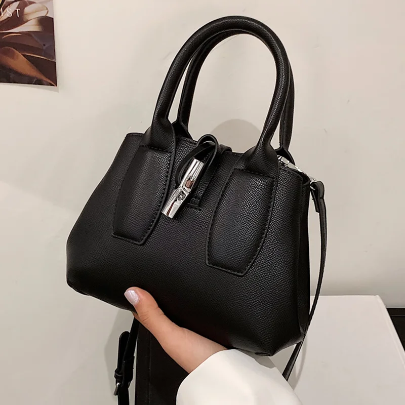 Black Women's Handbag Brand Designer Shoulder Bag High Quality Pu Leather Messenger Hand Bag Lady Crossbody Bags Top Handle Bag
Black Women's Handbag Brand Designer Shoulder Bag High Quality Pu Leather Messenger Hand Bag Lady Crossbody Bags Top Handle Bag
