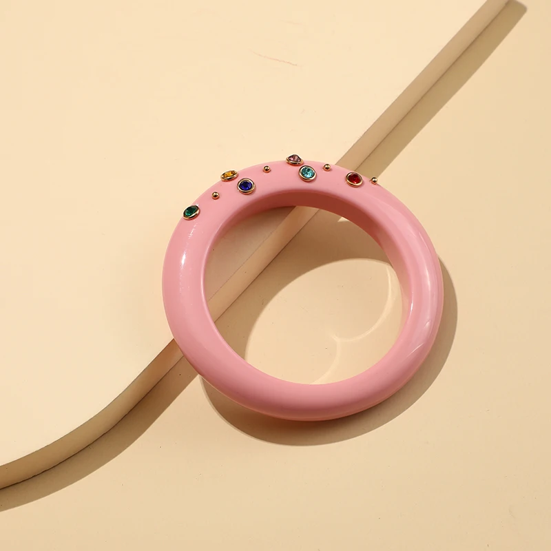 Fashion Open Indian Bangles Bracelet for Women Cute Acrylic With Colorful Black Bracelets Resin Charms Crystal Bangles Girls
Fashion Open Indian Bangles Bracelet for Women Cute Acrylic With Colorful Black Bracelets Resin Charms Crystal Bangles Girls