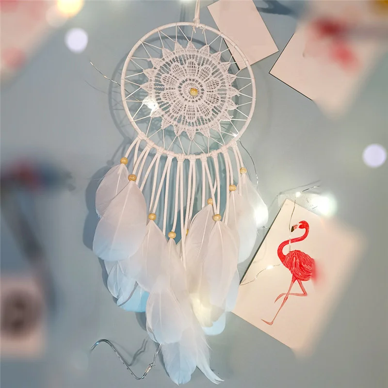 Fantasy Black White Home Decor Simple Feather Handmade Wall Hanging Pendant Dream Catcher Children Gift Room Decoration
Fantasy Black White Home Decor Simple Feather Handmade Wall Hanging Pendant Dream Catcher Children Gift Room Decoration