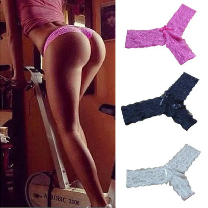 

Red Wine Sexy Women Lace Thongs Panties G String Underwear Low Waist Hollow Style Fashion Temptation Hollow Out Female Underwear
