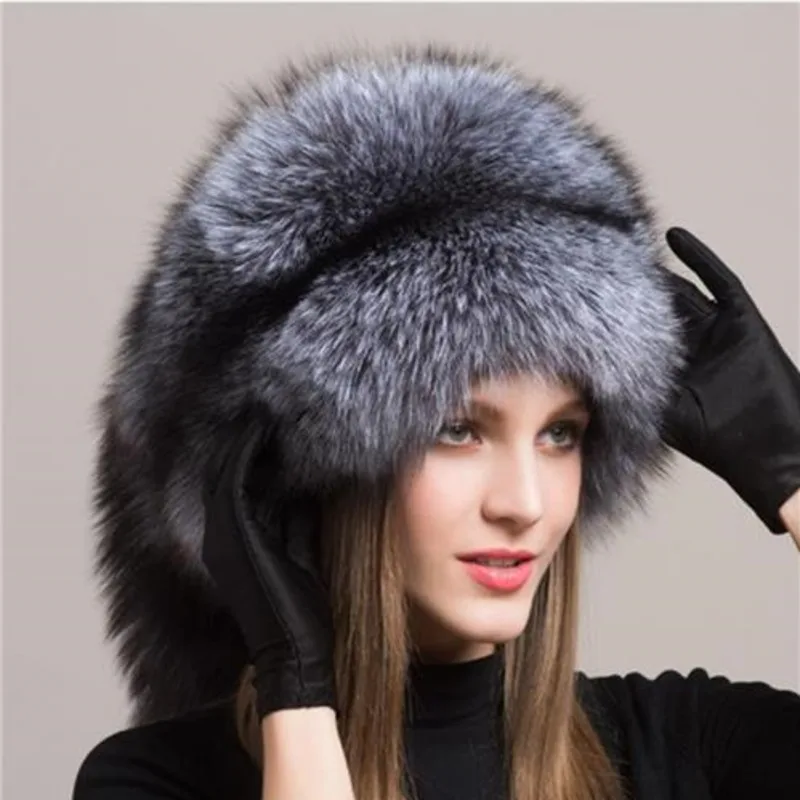 Winter Women Fur Cap Real Genuine Natural Fox Fur Hats Headgear Russian Outdoor Girls Beanies Cap Snow Caps Ladies Elegant Hat
Winter Women Fur Cap Real Genuine Natural Fox Fur Hats Headgear Russian Outdoor Girls Beanies Cap Snow Caps Ladies Elegant Hat