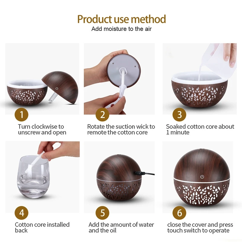 EAS-USB Humidifier Aroma Essential Oil Diffuser Cool Mist Air Purifier Single Room Humidifiers Dark Wood Grain
EAS-USB Humidifier Aroma Essential Oil Diffuser Cool Mist Air Purifier Single Room Humidifiers Dark Wood Grain