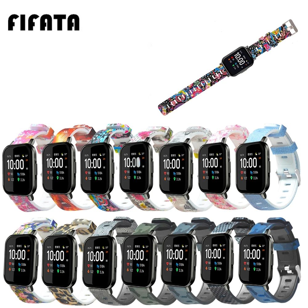 FIFATA 20MM Colorful Painting Silicone Sport Strap For Xiaomi Haylou LS02/Huami Amazfit GTS/GTS 2/Garmin Vivoactive 3/Venu Watch
FIFATA 20MM Colorful Painting Silicone Sport Strap For Xiaomi Haylou LS02/Huami Amazfit GTS/GTS 2/Garmin Vivoactive 3/Venu Watch