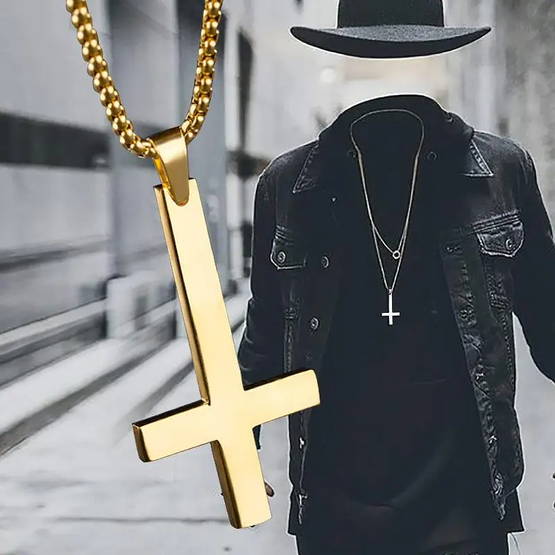 1PC Adjustable Black Golden Silver Pendant Necklaces Stainless Steel Cross Punk For Men Women Anti-C
1PC Adjustable Black Golden Silver Pendant Necklaces Stainless Steel Cross Punk For Men Women Anti-C