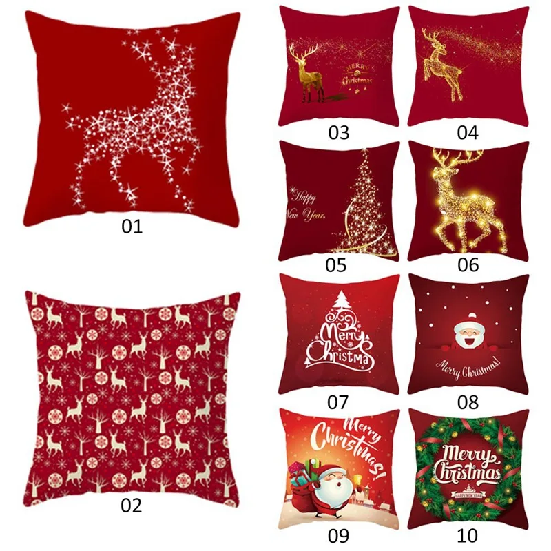 Merry Christmas Cushion Cover New Year Gift Throw Pillow Covers For Home Sofa Decorative Pillowcases Red Deer Santa Claus
Merry Christmas Cushion Cover New Year Gift Throw Pillow Covers For Home Sofa Decorative Pillowcases Red Deer Santa Claus