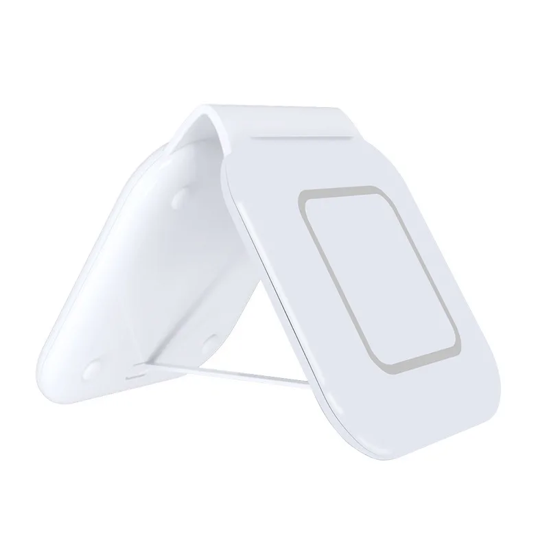 Two-in-one bracket magnetic two-way wireless charger is suitable for Apple iphone12 mobile phone watch headset
Two-in-one bracket magnetic two-way wireless charger is suitable for Apple iphone12 mobile phone watch headset