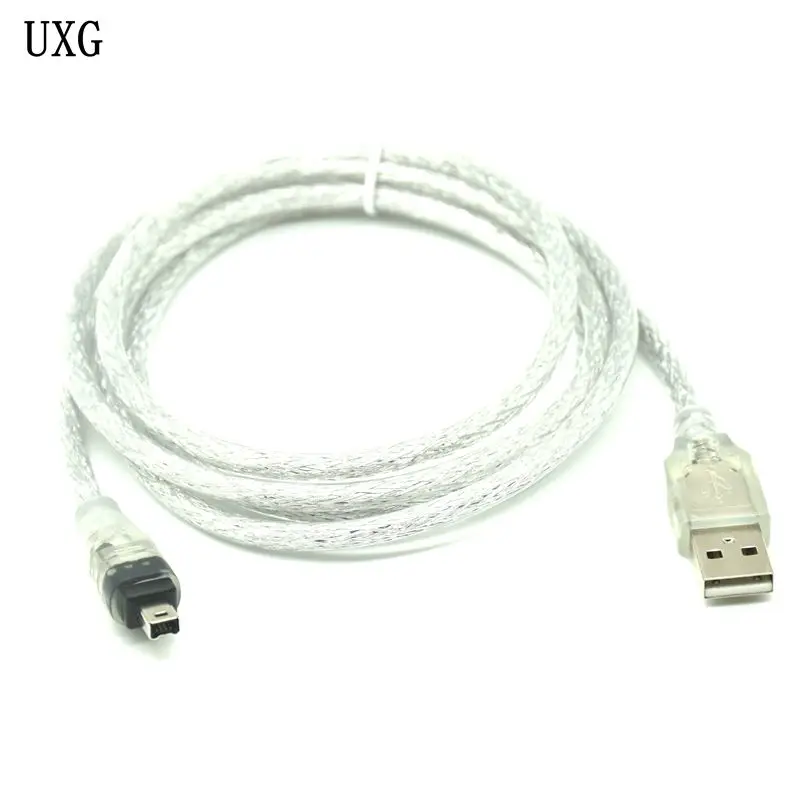 

1.5M High Speed USB 2.0 Male to 4 Pin IEEE 1394 Cable Lead Extension Adapter Converter For MINI DV HDV Camcorder to Edit PC