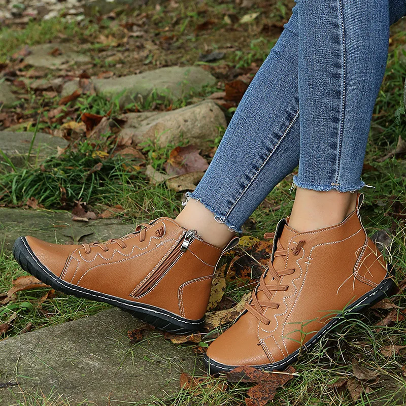 Foreign Trade Large Size Short Boots Female Autumn New European And American Front Strap Side Zipper Chelsea Boots Martin Boots
Foreign Trade Large Size Short Boots Female Autumn New European And American Front Strap Side Zipper Chelsea Boots Martin Boots