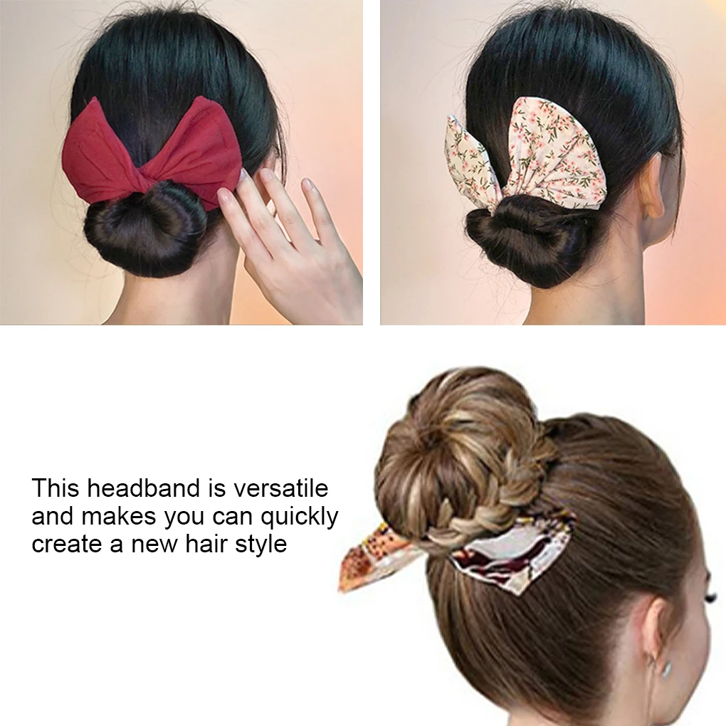 Women Knotted Deft Bun Print Hair Bands Rope Headband Summer Hairpin Braider Makers Fashion Fabric Hair Bands Hair Braiding Tool
Women Knotted Deft Bun Print Hair Bands Rope Headband Summer Hairpin Braider Makers Fashion Fabric Hair Bands Hair Braiding Tool