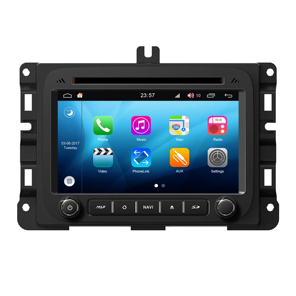 Автомобильный мультимедийный плеер RoverOne S200 Android 8 0 для Dodge RAM 1500 2500 3500 Авторадио DVD