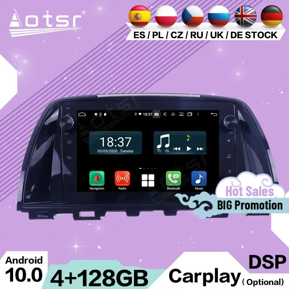 4+128G 2 Din Carplay Multimedia Stereo Android 10 For Mazda Atenza 2015 GPS Navigation Auto Video Audio Radio Receiver Head Unit
4+128G 2 Din Carplay Multimedia Stereo Android 10 For Mazda Atenza 2015 GPS Navigation Auto Video Audio Radio Receiver Head Unit