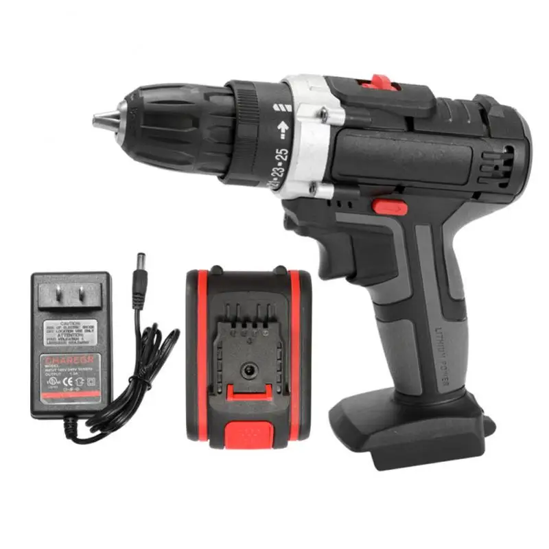 Cordless Screwdriver Electric Screwdriver Cordless Drill Power Tools Handheld Drill Lithium Battery Charging Drill + Battery
Cordless Screwdriver Electric Screwdriver Cordless Drill Power Tools Handheld Drill Lithium Battery Charging Drill + Battery