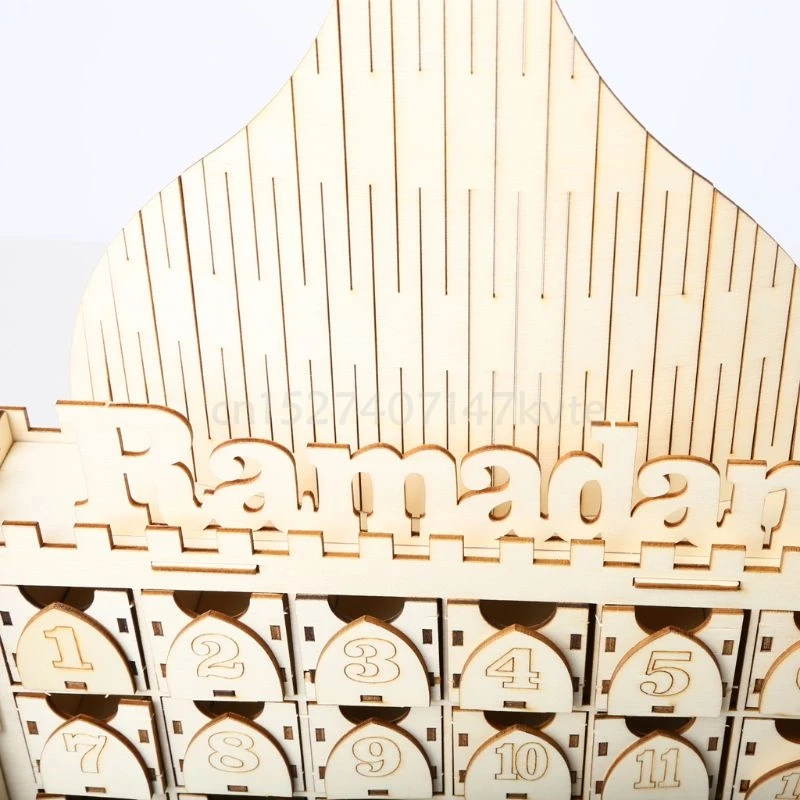 Wooden Eid Mubarak Ramadan Advent Calendar 30 Day Countdown Drawer Muslim Decor
Wooden Eid Mubarak Ramadan Advent Calendar 30 Day Countdown Drawer Muslim Decor