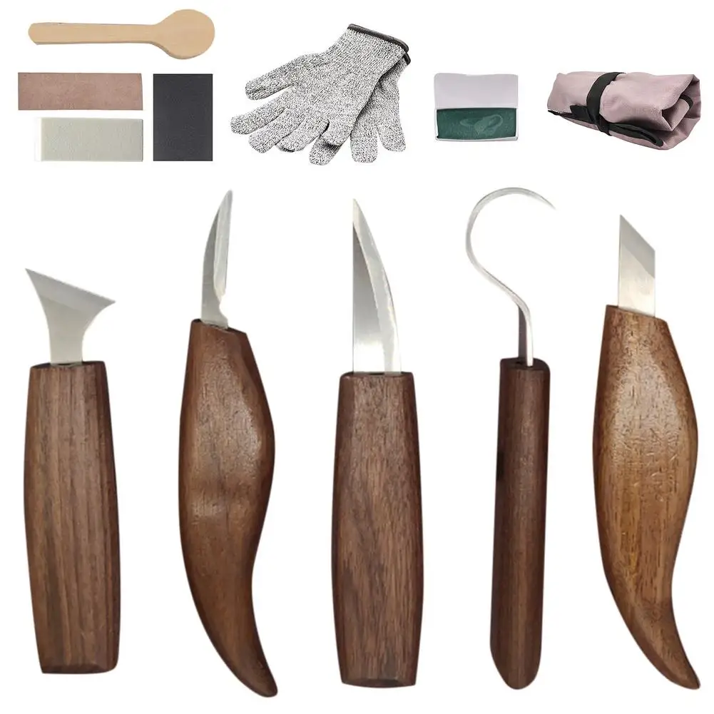 7/10/12pcs Wood Carving Tools Set Chisel Woodworking Cutter Hand Tool Set Wood Carving Spoon DIY Peeling Woodcarving Knives
7/10/12pcs Wood Carving Tools Set Chisel Woodworking Cutter Hand Tool Set Wood Carving Spoon DIY Peeling Woodcarving Knives