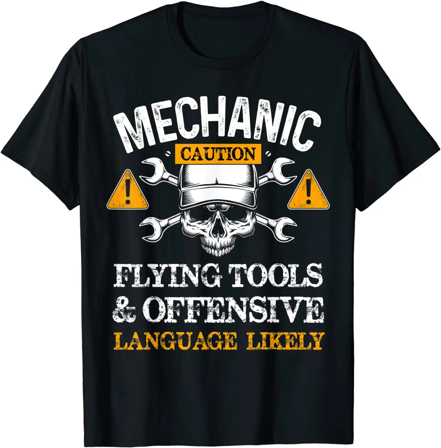 Funny Mechanic Caution Flying Tools And Offensive Language T-Shirt Design T Shirts for Men Cotton Tops Shirts Hip hop Funny
Funny Mechanic Caution Flying Tools And Offensive Language T-Shirt Design T Shirts for Men Cotton Tops Shirts Hip hop Funny
