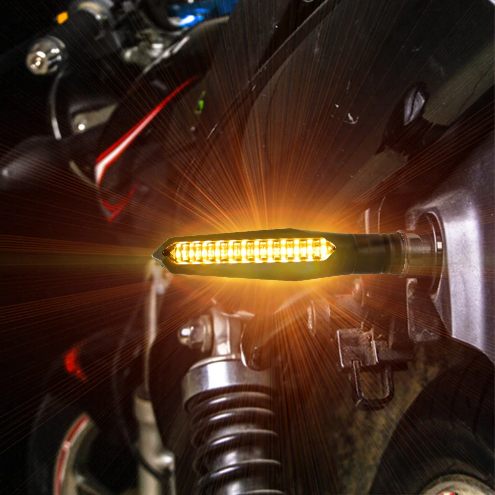 LEEPEE Motorbike Indicator Blinker 12LED Bendable Tail Stop Signal Motorcycle Turn Signal Lights 1 Pair Flowing Water Flashing
LEEPEE Motorbike Indicator Blinker 12LED Bendable Tail Stop Signal Motorcycle Turn Signal Lights 1 Pair Flowing Water Flashing
