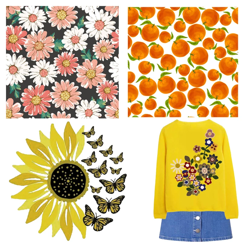 Flower Patches Sunflower Thermal Stickers on Clothes Iron-on Transfers for Clothing Thermoadhesive Patch Pvc Diy Daisy Applique
Flower Patches Sunflower Thermal Stickers on Clothes Iron-on Transfers for Clothing Thermoadhesive Patch Pvc Diy Daisy Applique