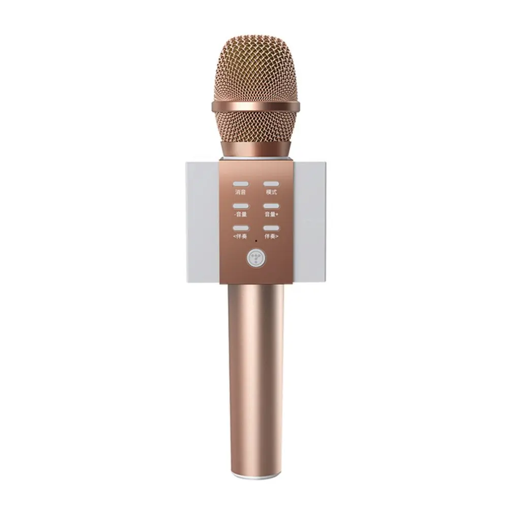 

Handheld Wireless Microphone Condenser Cicrophone KTV Karaoke Microphone with Speaker for IOS Android Phone Computer