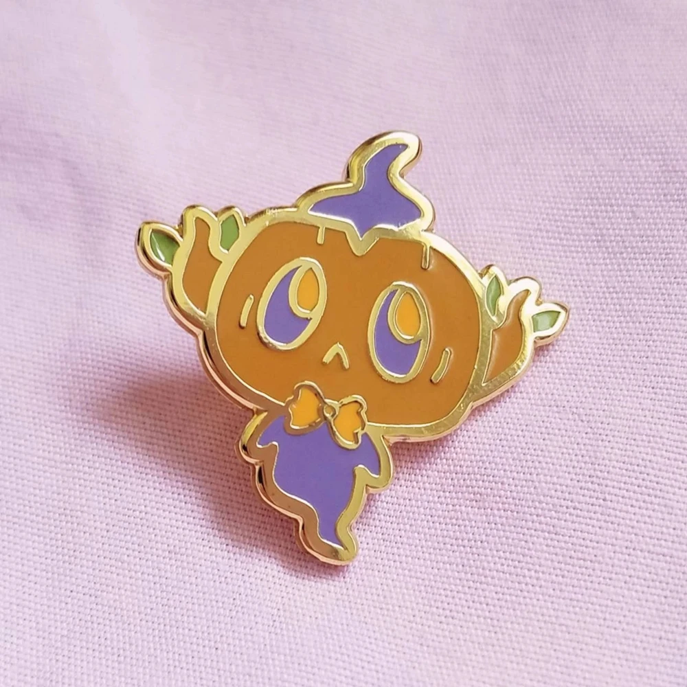 Kawaii Pumpkin Ghost Hard Enamel Pin Funny Cute Plant Elves Cartoon Little Monster Brooch Accessories Video Game Fans Gift 
Kawaii Pumpkin Ghost Hard Enamel Pin Funny Cute Plant Elves Cartoon Little Monster Brooch Accessories Video Game Fans Gift