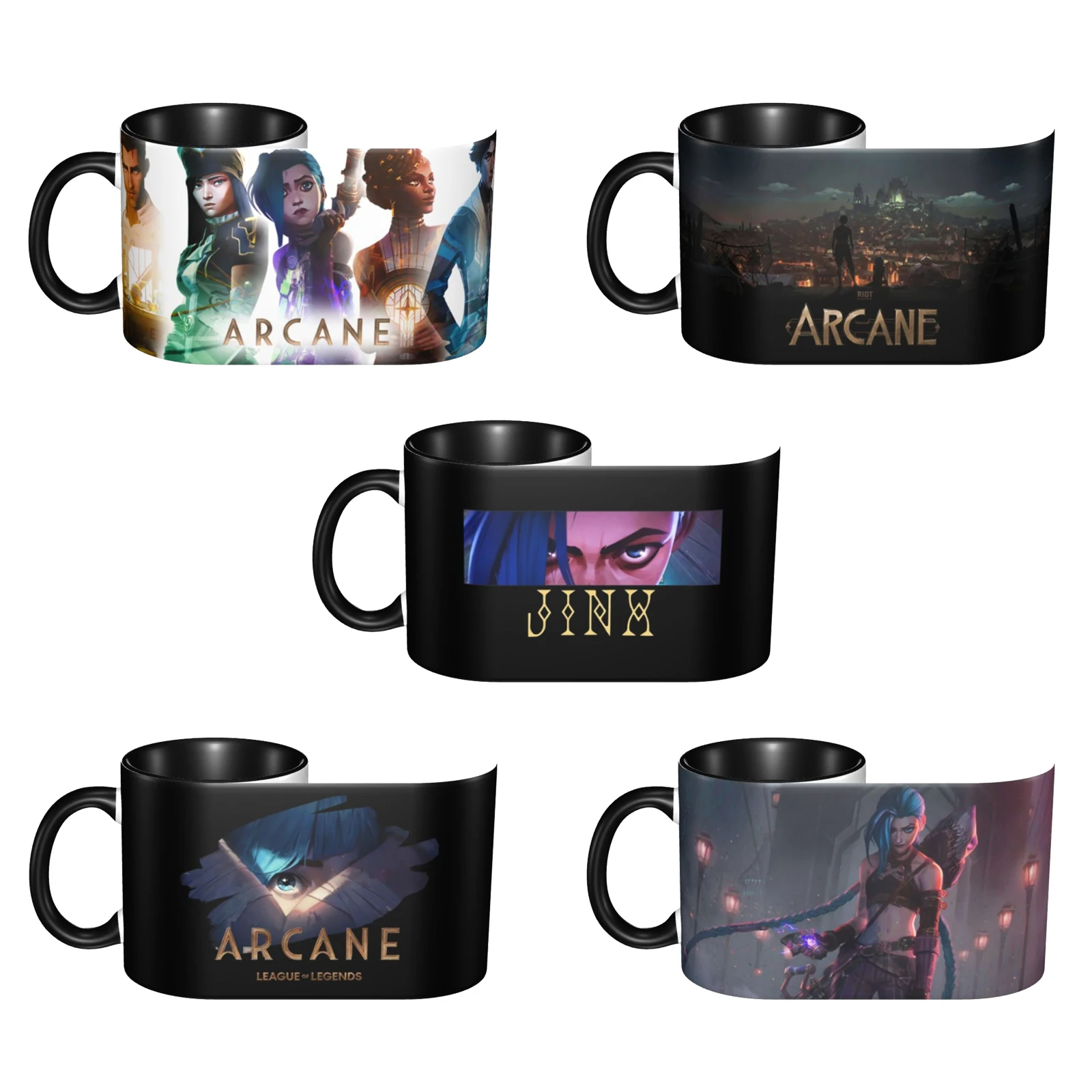 Arcane Jinx 11 OZ Ceramic Coffee Mug with Handle Tea Cup for Cocoa Milk Cereal Drinks Mug
Arcane Jinx 11 OZ Ceramic Coffee Mug with Handle Tea Cup for Cocoa Milk Cereal Drinks Mug